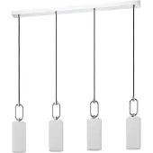 Eglo Majana, Festmontage, Chroom, Wit, Wit, Glas, Staal, Glas, Zwart