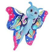 Wild republic knuffel vlinder junior 20 cm pluche blauw