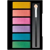 Clementoni crazy chic oogschaduwpalet tropical vibe, 6 kleuren