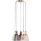 LINDBY Hanglampe , Belarion, dimbare, Meerkleurig, Woonkamer, Glas, Vintage / Retro