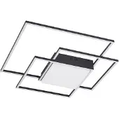 LINDBY Plafondlamp , Nelinka, Zwart, Woonkamer, Metaal, Modern