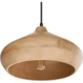 Beliani RAWI - Hanglamp - Lichtbruin - Mangohout