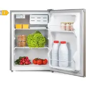 Primo PR154FR Tafelmodel Koelkast - 66L - E - Vrijstaand - Zilver