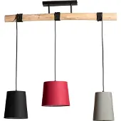 LINDBY Hanglampe , Amilia, dimbare, Hout, Keuken, Stof, Jong wonen