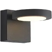 LUCANDE LED-wandlamp buiten Belna, zwart, Aluminium, Modern, LED wandlamp buiten