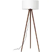 LINDBY Vloerlampe , Charlia, Hout, Woonkamer, Stof, Scandinavisch