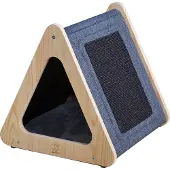 D & D 431/466827 Toto Kattenhuisje Zwart/blauw 38 x 39 x 38 cm
