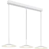 Globo Design hanglamp Lampone 3-lichts wit