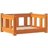 vidaXL Hondenbed Wasbruin 55 x 45 x 28 cm Massief grenenhout