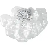 LUCANDE Plafondlamp , Diborah, dimbare, Doorzichtig, Gang / Hal, Glas, Designer