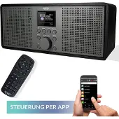 Xoro DAB 700 IR (DAB+, Internet radio, Bluetooth, WiFi), Radio, Zwart