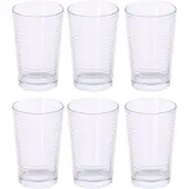 Alpina Waterglazen Set 6 Stuks – Drinkglazen - Waterglas – Glazen Set Transparant Vaatwasserbestendig - Glas 220 ml