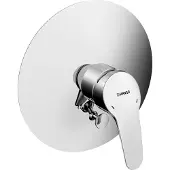 Hansa HA: Complete set voor eenhendelmengkraan voor bad/douche, HANSAMIX, 0184, ronde rozet, chroom, 1 stuk.
