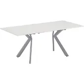 Vicco Eettafel Trill, Wit/Grijs, 140-190 x 90 cm Uitschuifbaar