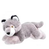 Wild republic Mini Knuffelwolf Ekokins 20 Cm Pluche Grijs