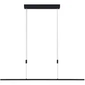 LUCANDE Hanglamp Stakato, dimbaar, zwart, Woon-/ Eetkamer, metaal, Modern
