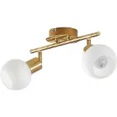 LINDBY Plafondlamp , ELAINA, dimbare, Goud / Messing, Woonkamer, Metaal, Modern