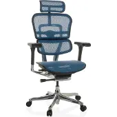 Hjh OFFICE Bureaustoel / Directiestoel ERGOHUMAN GEN2 Netstof blauw