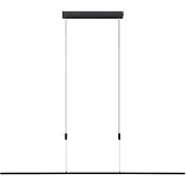 LUCANDE Hanglamp Stakato, dimbaar, zwart, Woon-/ Eetkamer, metaal, Modern