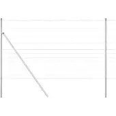 vidaXL Grond Fix Gelast Draadhek 50 x 1,4 m Gegalvaniseerd staal Mesh