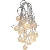 Star Trading solar lichtketting Globini, transparant, LED, schemersensor, warm wit, voor buiten, 4,75 meter
