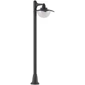 LINDBY Tuinpadverlichting Elinda, dimbaar, zwart, Aluminium, Landelijk, Tuinpad verlichting
