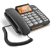 Gigaset Téléphone filaire DL580 Solo Noir