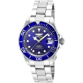 Invicta Pro Diver 17040 Heren Horloge - Automatisch Uurwerk - Roestvrij Staal met blauwe Wijzerplaat - 40mm