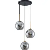 LINDBY Hanglamp Jurian, dimbaar, alu / grijs / zink, Woon-/ Eetkamer, Glas, Modern, hanglamp