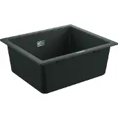 GROHE K700U composiet spoelbak - 53,3cm - Onderbouw - Met overloop - Granite Black