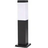 LINDBY Honula sokkellamp, 45 cm, donkergrijs, IP44, E27