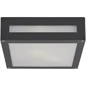 LUCANDE Vierkante buiten-plafondlamp Nerea NEREA, zwart, Aluminium, Modern, plafondlamp