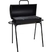 BBQ Houtskoolbarbecue Cilinder Zwart 33 cm