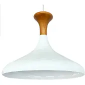 Bamyum Champion Hanglamp Van Hout, 35 cm Wit Hanglamp Metaal E27