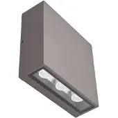 LUCANDE LED-wandlamp buiten Trixy, zwart, Aluminium, Modern, LED wandlamp buiten