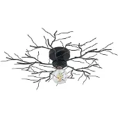 LINDBY Plafondlamp , Vetki, dimbare, Zwart, Woonkamer, Metaal, Modern