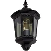 LINDBY Wandlamp buiten LIEVA, zwart, Aluminium, Antiek, Wandlamp buiten