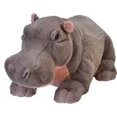 Wild republic Living Earth serie - Knuffel Nijlpaard - pluche - knuffeldier - 76 cm - wilde dieren