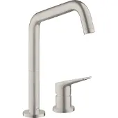 Axor Citterio M 2 gats keukenkraan met draaibare hoge uitloop 110/150/360 RVS look