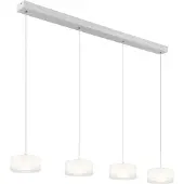 Globo Lighting Design hanglamp Belinda 4-lichts wit