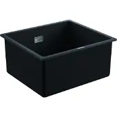 GROHE K700U composiet spoelbak - 45,7cm - Onderbouw - Met overloop - Granite Black