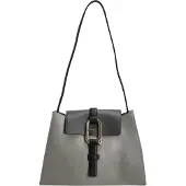 Furla Leren Schoudertas Nuvola Shoulder Bag Cenere + Soil + Nero Grijs