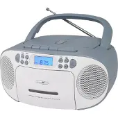 Reflexion RCR2260BL Radio-cd-speler FM AUX, CD, Cassette blauw-wit