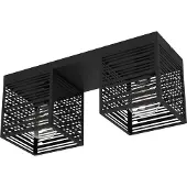 Eglo Plafondlamp Piedritas Zwart 2x E27