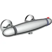 Schutte Supra Thermostatische Douchekraan - 150 mm Hartafstand - Chroom
