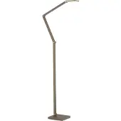 Paul Neuhaus Vloerlamp SAMSKY, dimbaar, brons / oud-messing, Woon-/ Eetkamer, Aluminium, Modern, vloerlamp