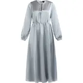 Dreimaster midi-jurk Dames Grijs-blauw