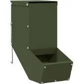 vidaXL Konijnenvoerbak Olijfgroen 12,5 x 26 x 28,5 cm 1 kg