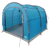 vidaXL Tent met dak met opslag Blauw Polyester