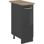Vicco R-Line Apotheekkast – 30 cm, WB Eik Antraciet Hoogglans
